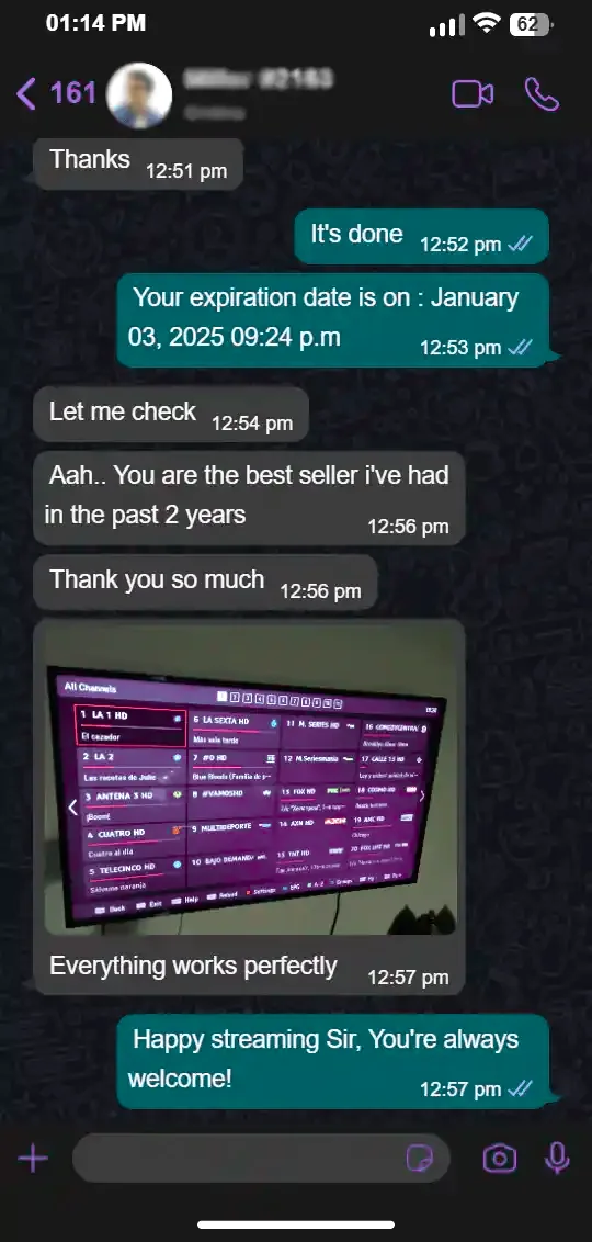 IPTV happy customer 6
