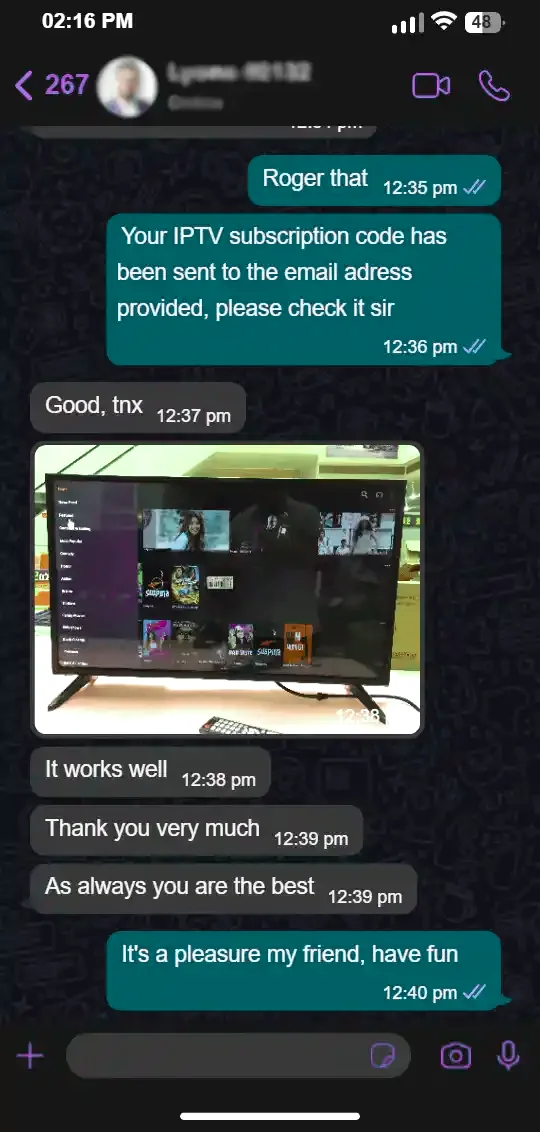 IPTV happy customer 12